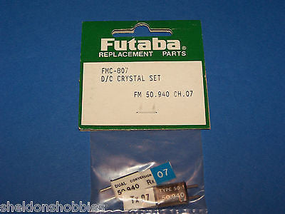 FUTABA D/C CRYSTAL SET (FM 50.940) TX/RX CHANNEL 07 #FMC-807