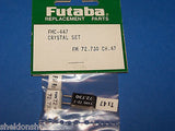 FUTABA CRYSTAL SET (FM 72.730) TX/RX CHANNEL 47 #FMC-447
