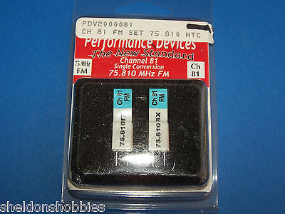 PERFORMANCE (HITEC) 75.810 MHz FM SINGLE CONVERSION CH-81 #PDV2000081