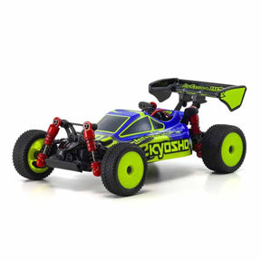 KYO32093BLY 1/28 Inferno MP9 Mini-Z 4x4 Off-Road Buggy RTR, Blue/Yellow - KYO32093BLY
