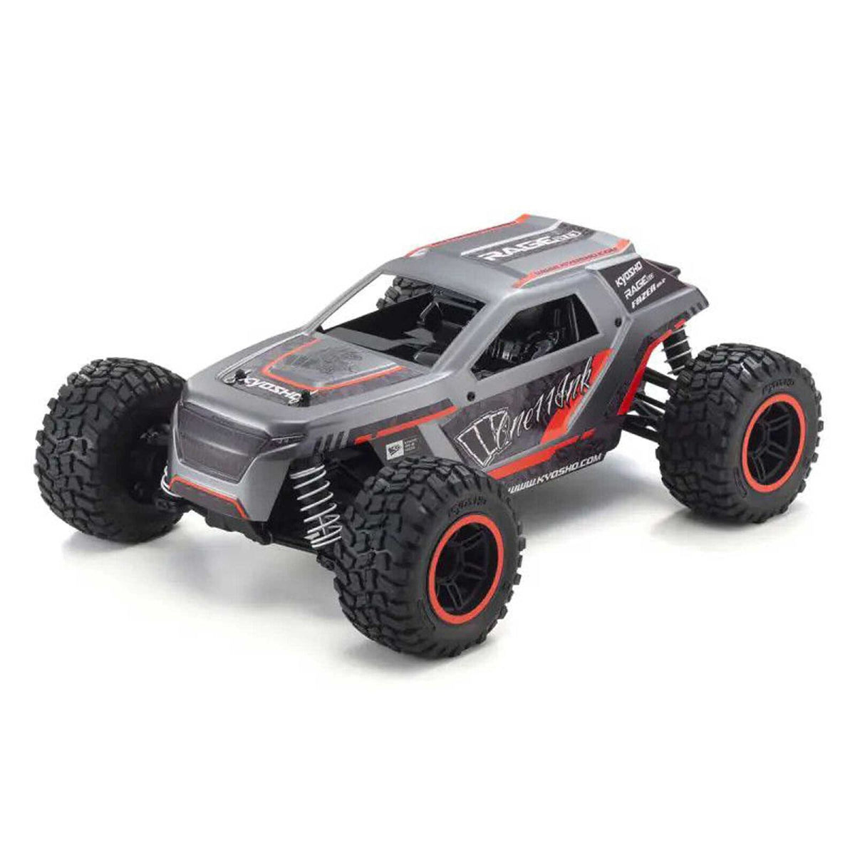 KYO34411T1C 1/10 Fazer Mk2 Rage 2.0 4x4 Monster Truck RTR, Red