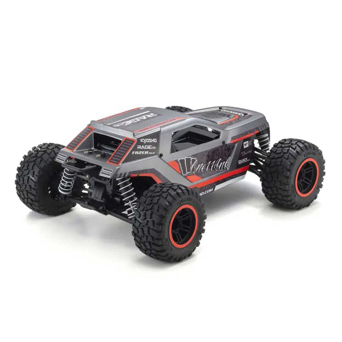 KYO34411T1C 1/10 Fazer Mk2 Rage 2.0 4x4 Monster Truck RTR, Red
