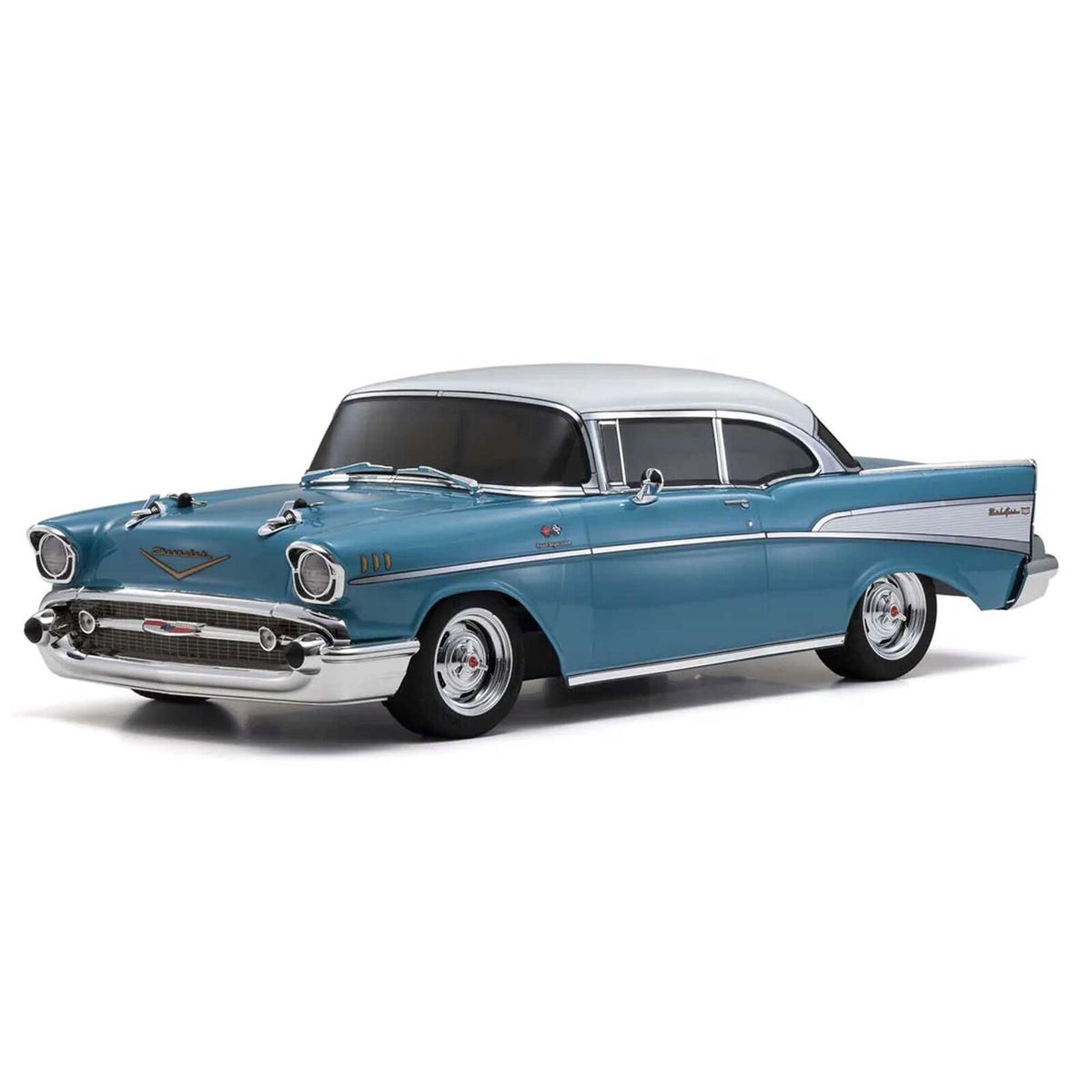 KYO34433T1C 1/10 Chevy Bel Air Coupe Fazer Mk2 4x4 On-Road Touring Car RTR, Turquoise