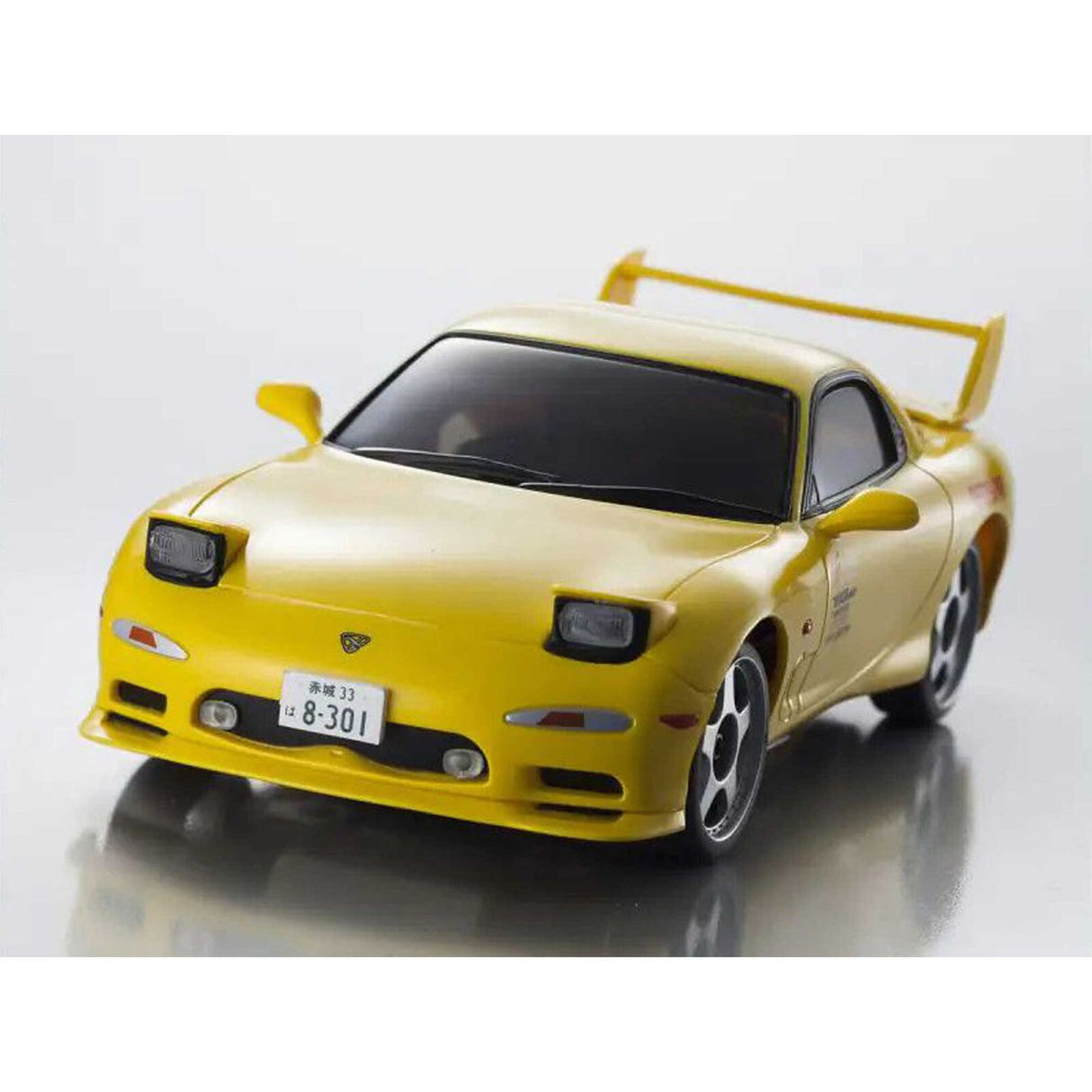 KYO66603L 1/28 Initial D Mazda RX-7 FC3S 2WD On-Road First Mini-Z RTR, Yellow