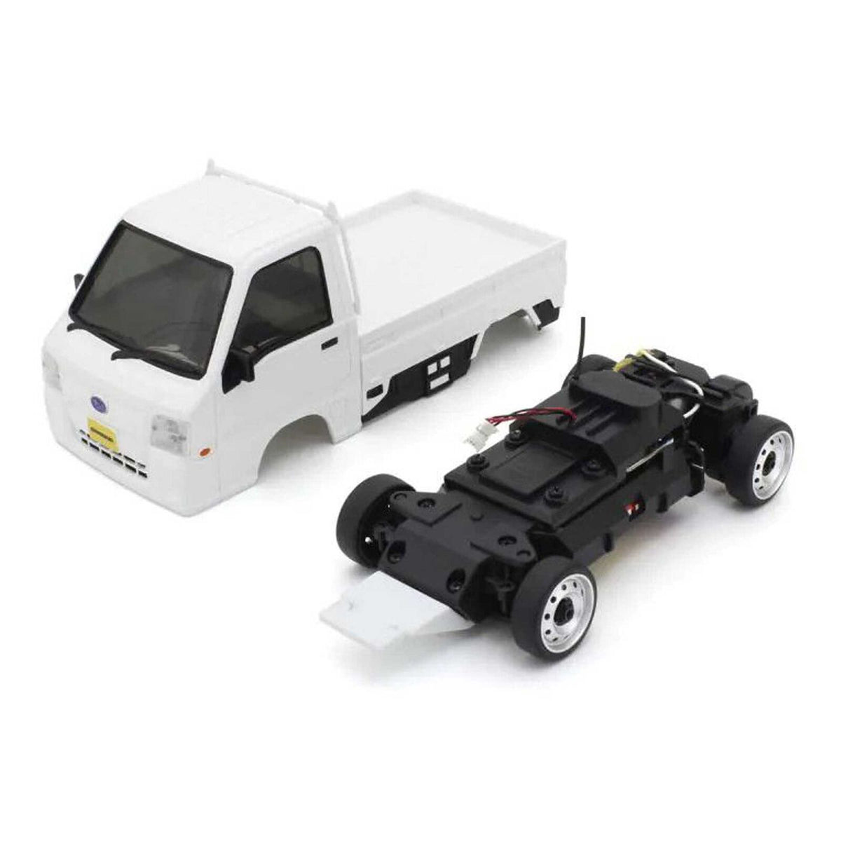 KYO66607 1/28 Subaru Sambar Kei Truck 2WD On-Road First Mini-Z RTR, White
