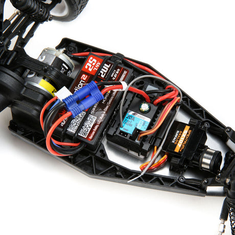 1/16 Mini-B 2WD Buggy Brushed RTR, Blue/White - LOS01016T1 - LOS01016T1
