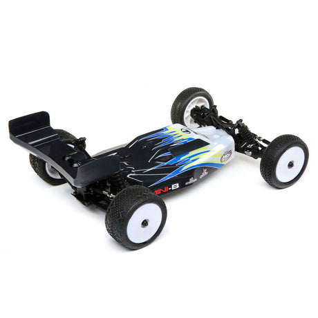 1/16 Mini-B 2WD Buggy Brushed RTR, Black/White - LOS01016T2 - LOS01016T2