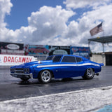 1/16 1970 Chevelle 2WD Mini No Prep Drag Car RTR, Blue - LOS01023T1