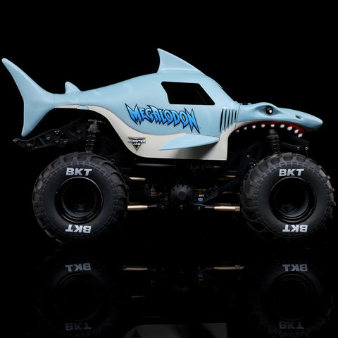 1/18 Mini LMT Megalodon 2S 4X4 RTR Brushed Monster Truck (Battery & Charger Included), Blue