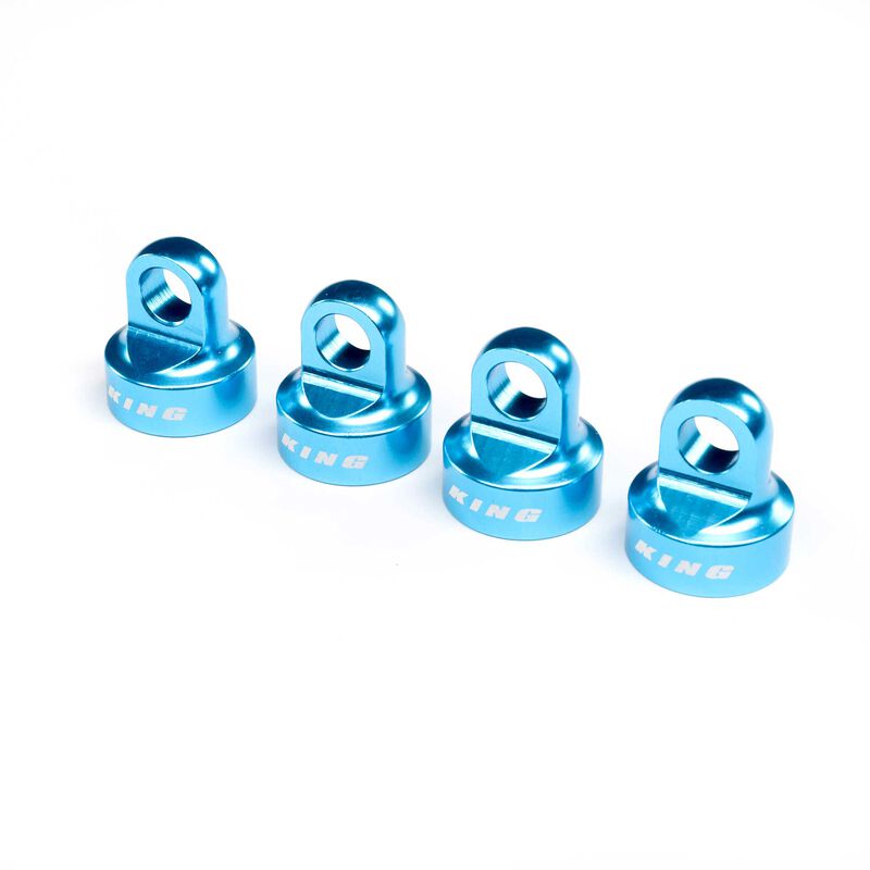 Shock Cap Set  Aluminum  King Blue SBR 2.0 - LOS253031