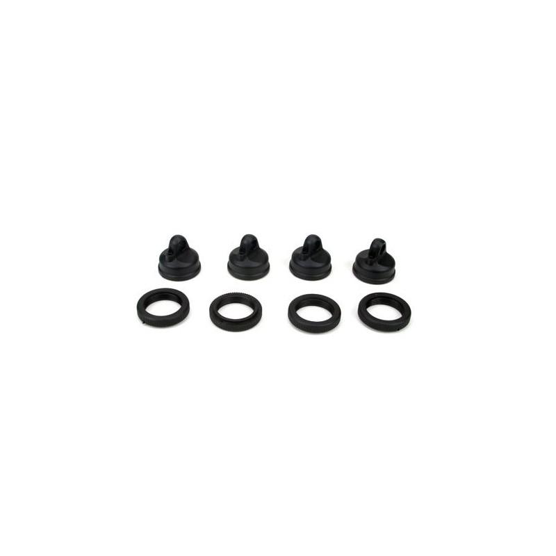 Shock Adjuster Nut & Cap (4): LST2, AFT, XXL2 (LOSB2815)