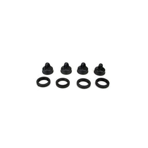 Shock Adjuster Nut & Cap (4): LST2, AFT, XXL2 (LOSB2815) - LOSB2815