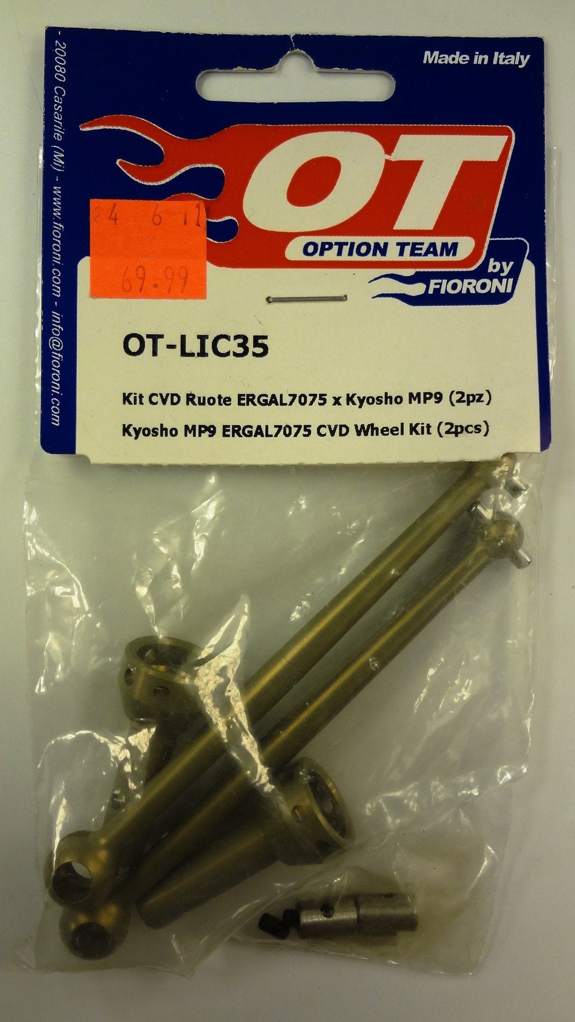 MP9 ergal7075 CVD WHEEL KIT (2PCS)