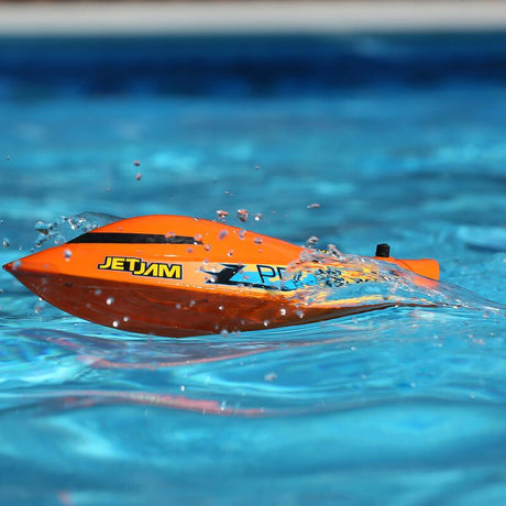 Jet Jam V2 12" Self-Righting Pool Racer Brushed RTR, Orange - PRB08031V2T1 - PRB08031V2T1