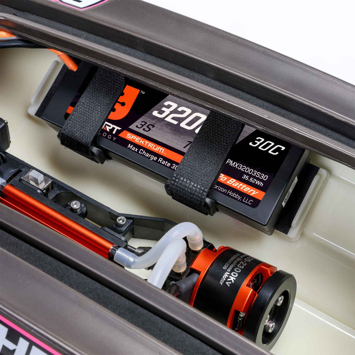 PRB08041V2T1 Recoil 2 V2 26" Self-Righting Brushless Deep-V RTR, Heat Wave Visual