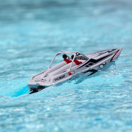 Sprintjet 9 Self-Righting Deep-V Jet Boat Brushed RTR Silver - PRB08045T2