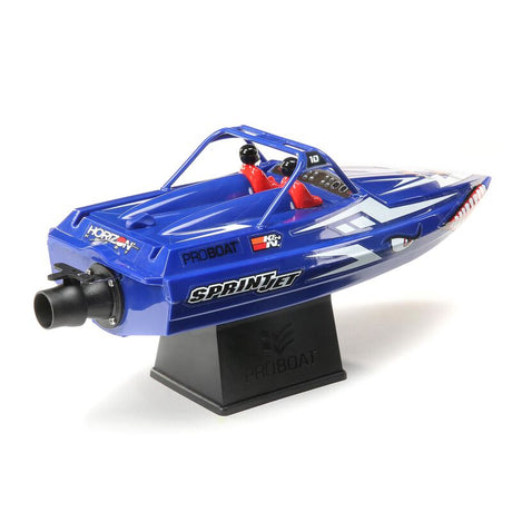Sprintjet 9 Self-Righting Deep-V Jet Boat Brushed RTR Silver - PRB08045T2