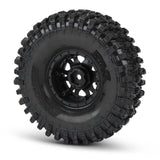 Pro-Line Racing  1/10 Hyrax Predator F/R 1.9" Mounted 12mm Blk/Slvr Impulse (2) - PRO1012812