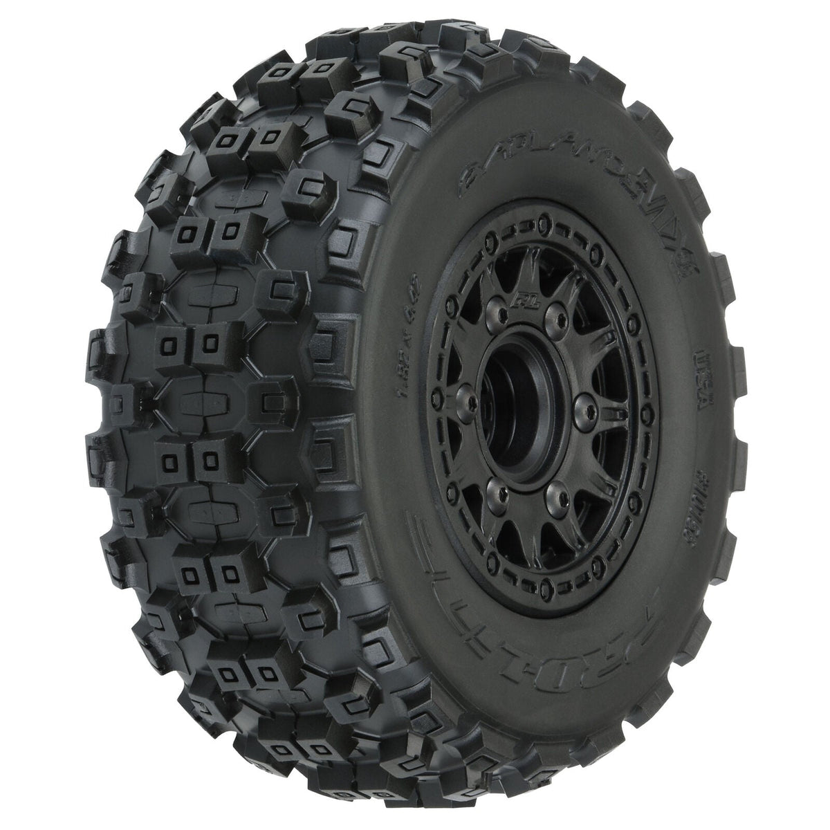 1/10 Badlands MX M2 Fr/Rr 2.2"/3.0" SC Mounted 12mm Blk Raid (2) - PRO1015610