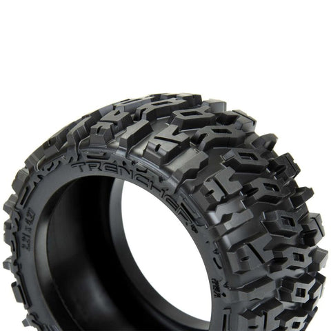 1/10 Trencher LP Front/Rear 2.8" MT Tires Mounted 12mm Blk Raid (2) - PRO1015910