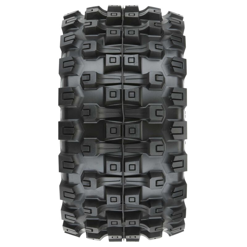1/8 Badlands MX38 HP BELTED F/R 3.8" MT Mounted 17mm Blk Raid (2) - PRO1016610