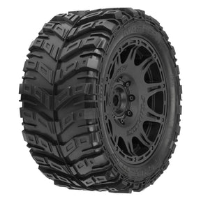 1/6 Masher X HP BELTED F/R 5.7” Tires MTD 24mm Blk Raid 8x48 Hex (2) - PRO1017611 - PRO1017611