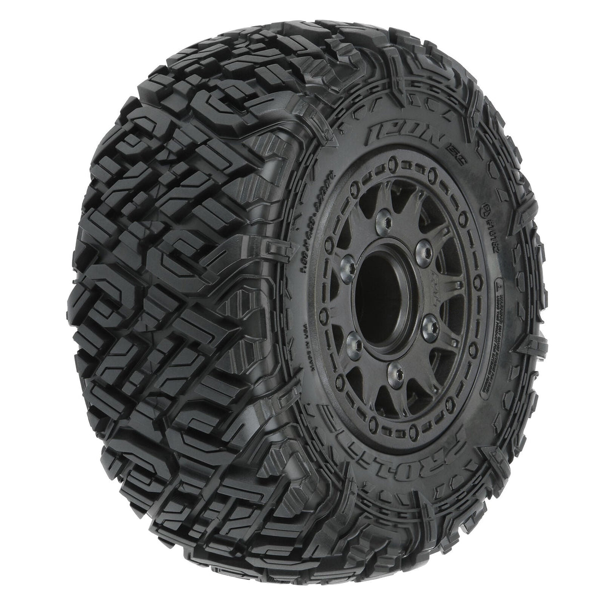 1/10 Icon M2 Front/Rear 2.2"/3.0" SC Mounted 12mm Blk Raid (2) - PRO1018210