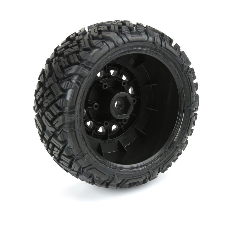 1/10 Icon M2 Front/Rear 2.2"/3.0" SC Mounted 12mm Blk Raid (2) - PRO1018210