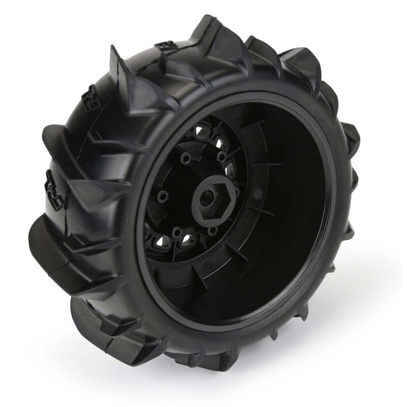 1/10 Dumont Front/Rear 2.2"/3.0" SC Mounted 12mm Black Raid (2) -PRO1018510
