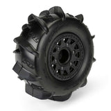 1/10 Dumont Front/Rear 2.2"/3.0" SC Mounted 12mm Black Raid (2) -PRO1018510