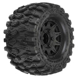 Hyrax 2.8" Mounted F/R Tires, Black 6x30: Stampede