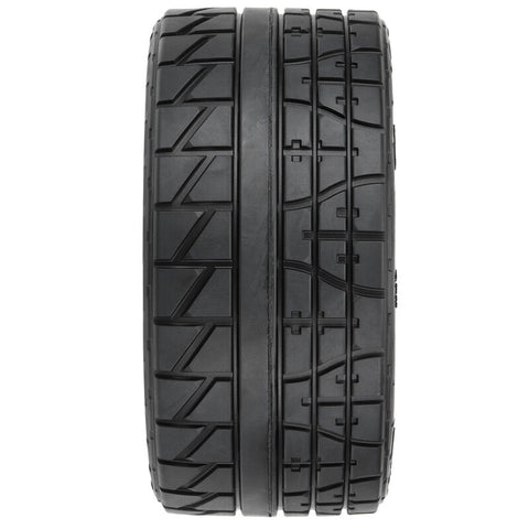 1/6 Menace HP BELTED F/R 5.7" MT Tires Mounted 24mm Blk Raid (2) - PRO1020510