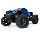 1/6 Menace HP BELTED F/R 5.7" MT Tires Mounted 24mm Blk Raid (2) - PRO1020510