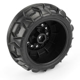 1/10 Dumont Fr Paddle/Rib 2.2"/3.0" SC Mounted 12mm Black Raid (2) - PRO1021210