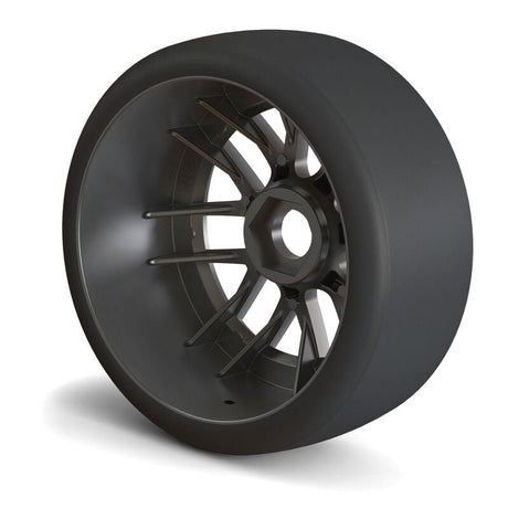 1/7 Goodyear NASCAR Cup F/R Belted MTD 17mm Gunmetal: Infraction 6S - PRO1023311 - PRO1023311