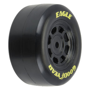 Pro-Line 1/12 Goodyear Eagle Truck/Retro Tire F/R MTD Blk Wheels (4) - PRO1025910
