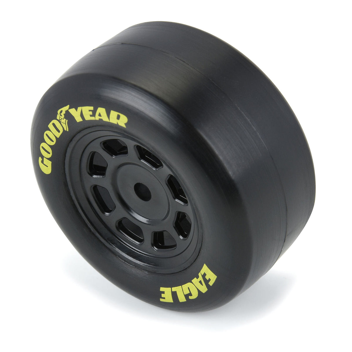 Pro-Line 1/12 Goodyear Eagle Truck/Retro Tire F/R MTD Blk Wheels (4)