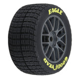 Pro-Line 1/12 Goodyear Eagle Dirt Tire F/R MTD Gray Wheels (4)