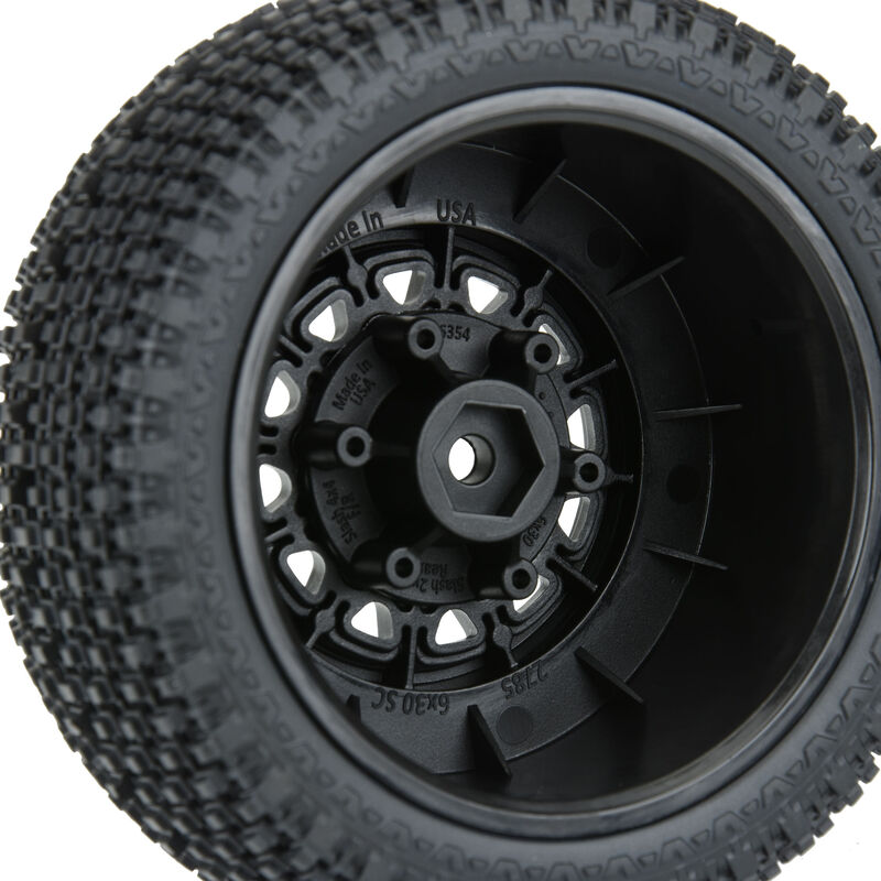 1/10 Gladiator M3 Front/Rear 2.2"/3.0" SC Mounted 12mm Blk Raid (2) - PRO116912