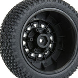 1/10 Gladiator M3 Front/Rear 2.2"/3.0" SC Mounted 12mm Blk Raid (2) - PRO116912