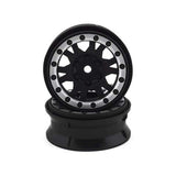 Impulse 1.9" Black/Silver Wheel (2): Crawlers F/R