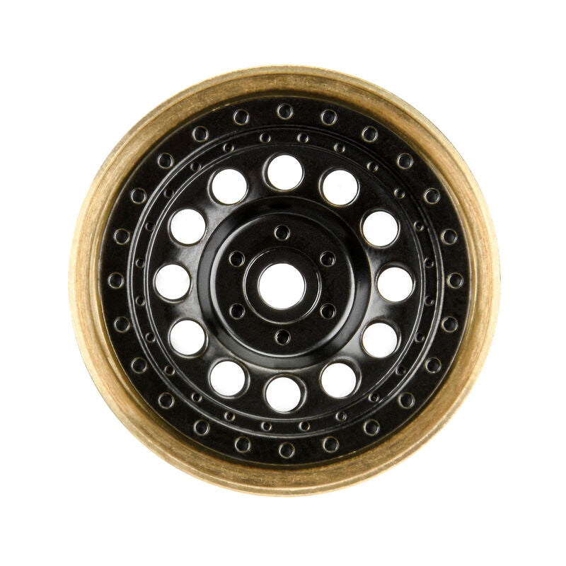 Pro-Line Racing 1/24 Rock Shooter Brass F/R 1.0" 7mm Crawler Wheels (2) Black - PRO281200