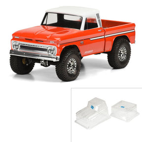 1/10 1966 Chevrolet C-10 Clear Body 12.3" (313mm) Wheelbase - 675118168562