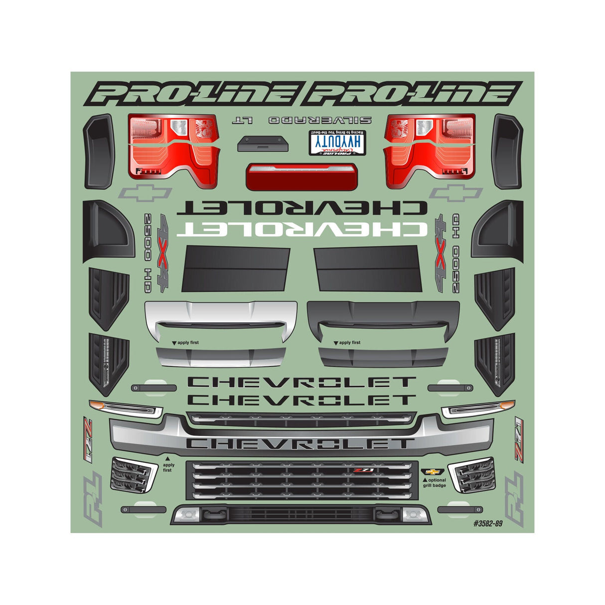 1/8 2021 Chevy Silverado 2500 HD Clear Body: E-REVO 2.0 & MAXX - PRO358200