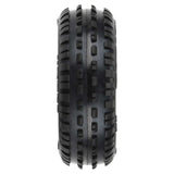 Pro-Line 1/18 Wedge Front Carpet Mini-B Tires Mounted 8mm White Wheels (2) - PRO829813