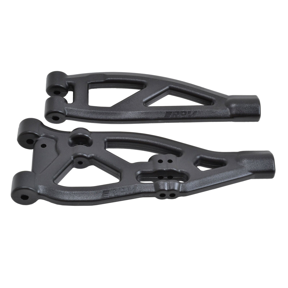 Front Upper and Lower A-Arm: ARRMA V4 & Older 6S BLX Trucks Black - RPM81482