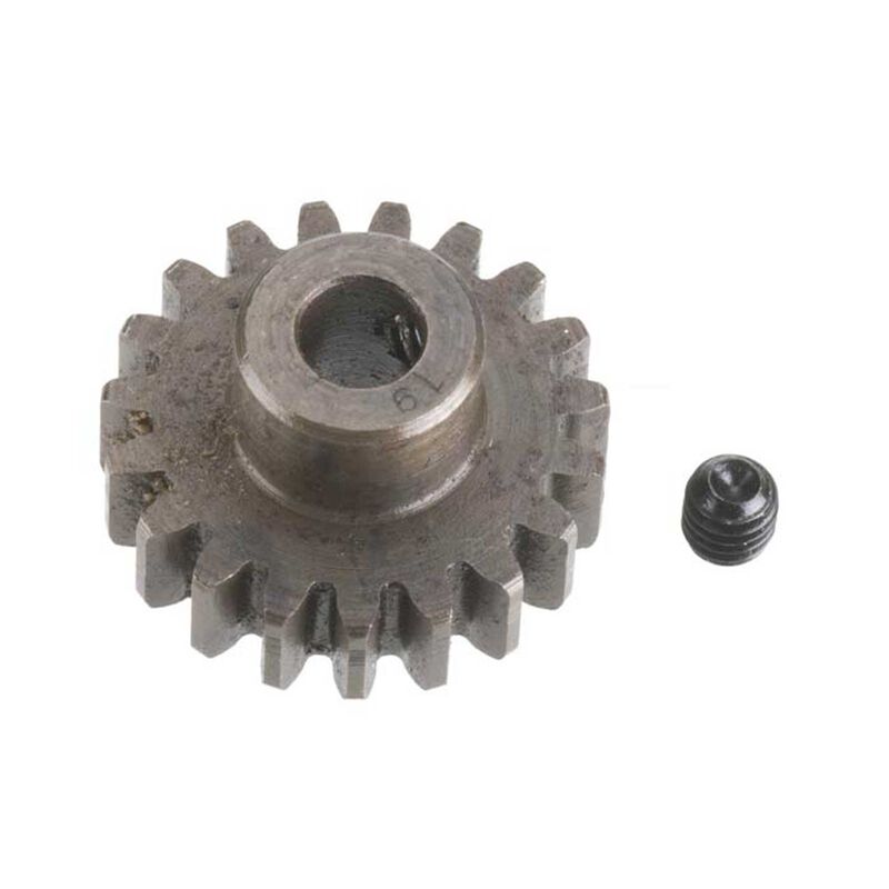 Extra Hard Steel 5mm Bore 1 Module Pinion, 19T