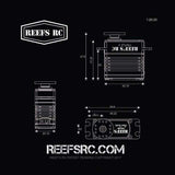 Triple5 V2 Standard Digital Metal Gear Waterproof Servo, Black - SEHREEFS03