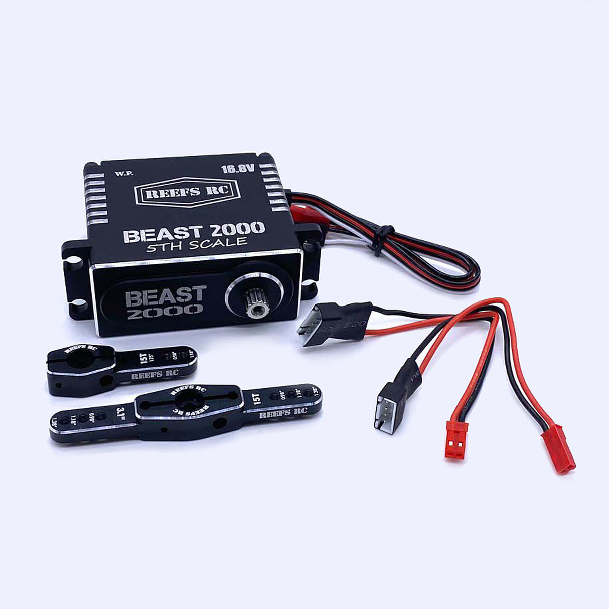 SEHREEFS103 RC Beast 2000 1/5 Scale Digital Metal Gear Waterproof Servo, Black
