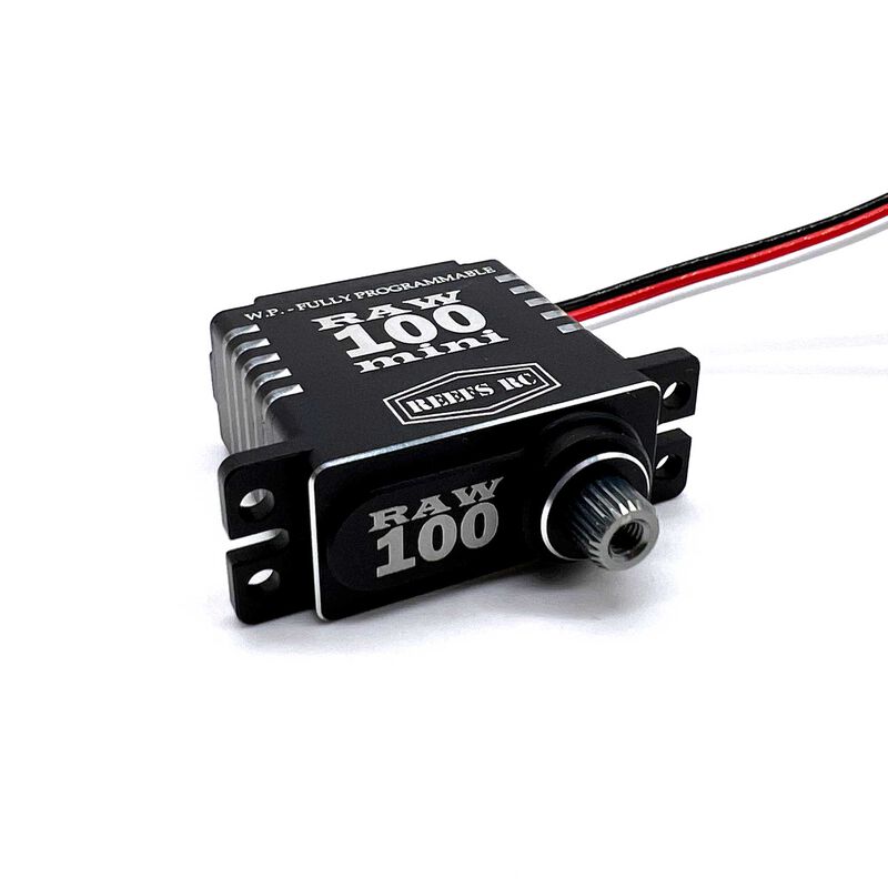 RAW 100 Mini Digital Metal Gear Waterproof Programmable Servo, Black - SEHREEFS135